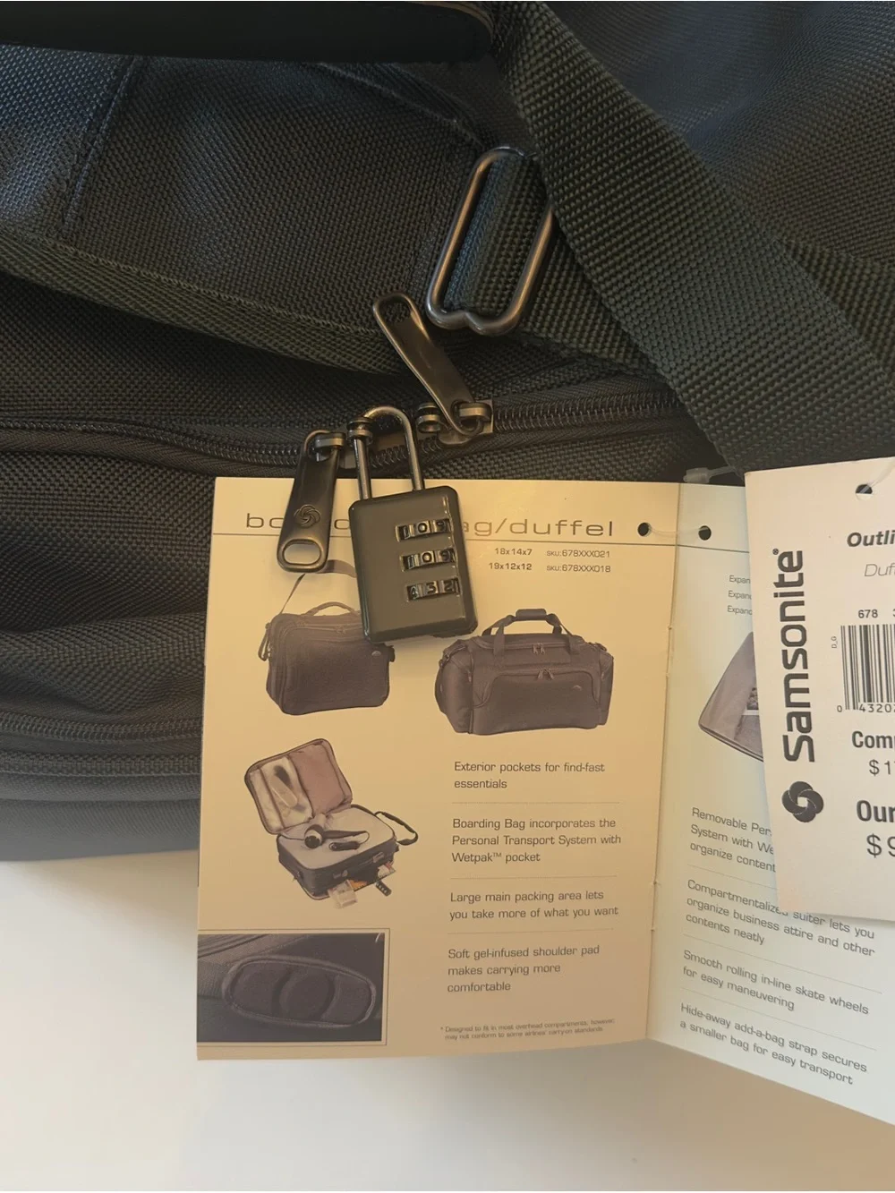 Samsonite Duffel Bag in dark Teal Green